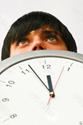 Boy with clock
