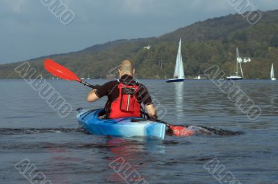Kayaking on Lake Windermere
