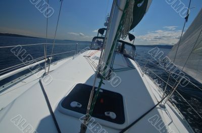 sailing away