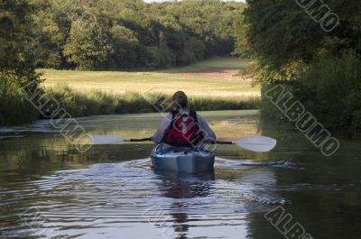 Kayaking on River Dee
