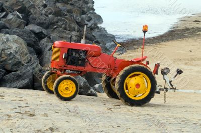 Tractor on Beach
