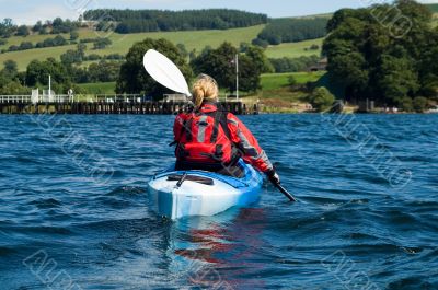 Kayaking on Lake Windermere