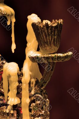 Burnt candle