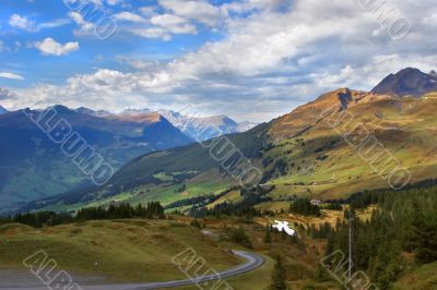 Road to mountains