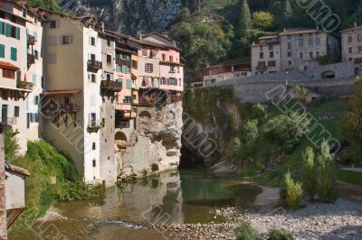 City in mountains