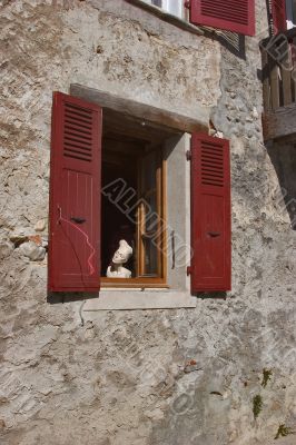 Dummy in a window