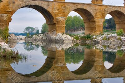 Aqueduct and its reflection