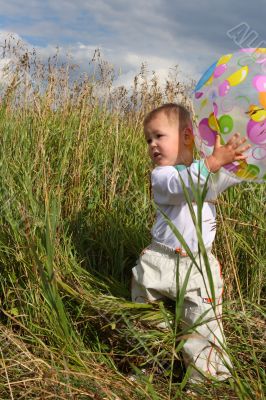 Baby with ball