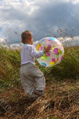 Baby with ball