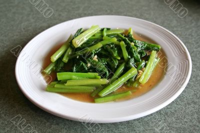 Fried asian vegetables