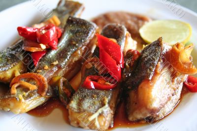 Grilled fish