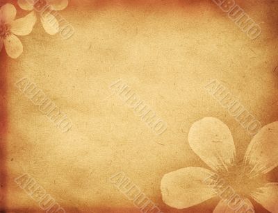 grunge floral background with space for text or image