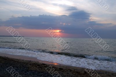 beautiful sea sunset