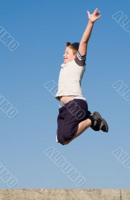 jumping boy