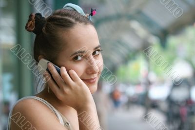 Girl with a phone