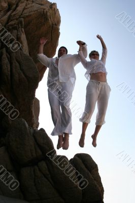 Cliff jumping