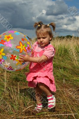 Baby with ball