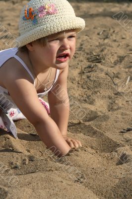 Child in sand