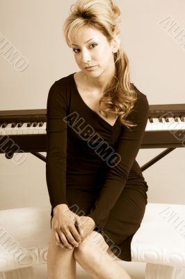 Portrait by keyboard