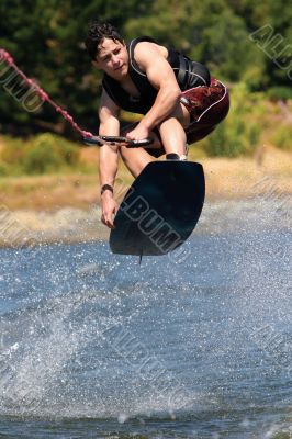 Boy Wakeboarding