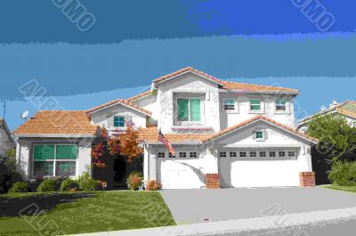 Suburban house