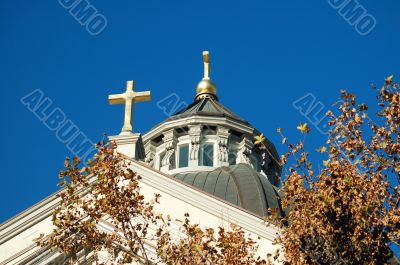 Cross on a church