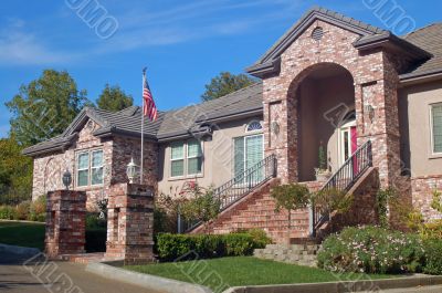 Brick House in the Suburbs