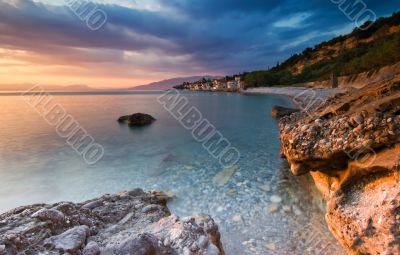 The beach at Akrogiali
