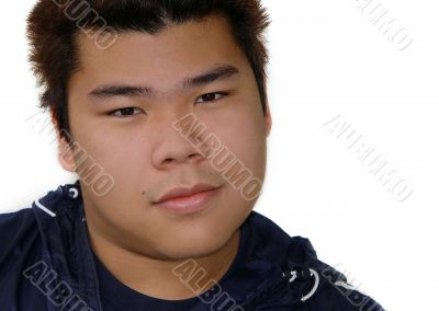 Asian teenage boy
