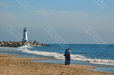 couple on beach