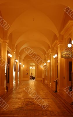 Hallway in the California State Capitol