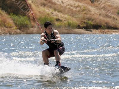 Boy Wakeboarding