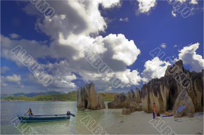 tropical island  beach