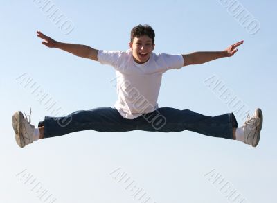 Boy jumping