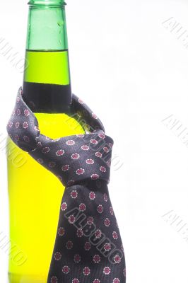 Beer Bottle with Necktie