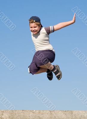 jumping boy