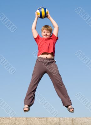 jumping boy
