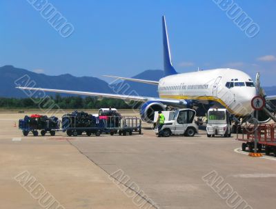 Airplane at airport