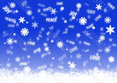 Good wishes snowfall