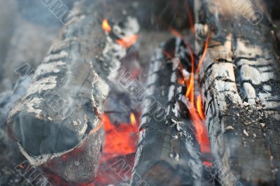 flame of a fire