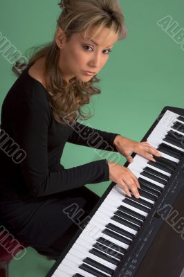 Playing piano