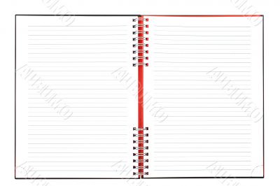 Blank notebook sheet