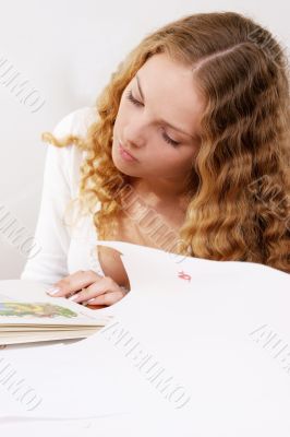pretty young student