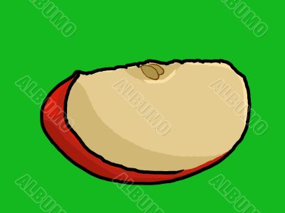 Apple wedge Illustration