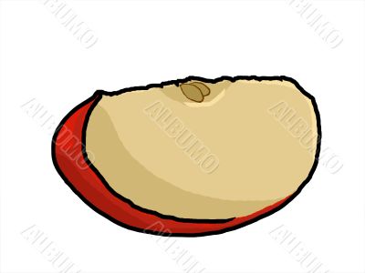 Apple wedge Illustration