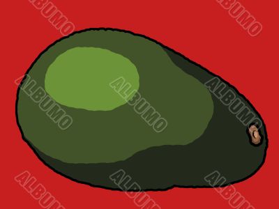 avocado illustration