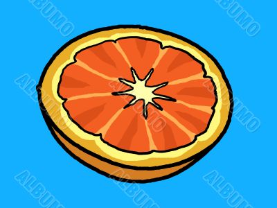 orange half w
