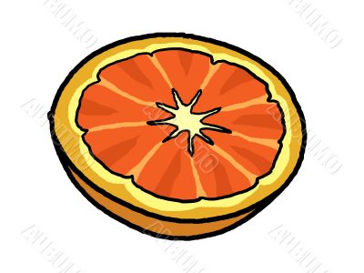 orange half w