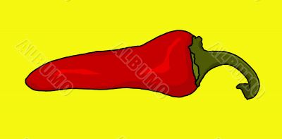 red chili pepper illustration