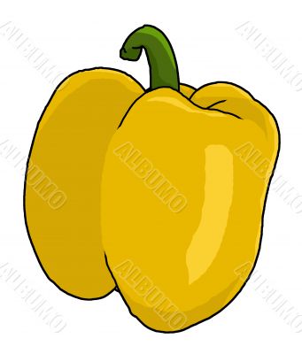 yellow bell pepper illustration